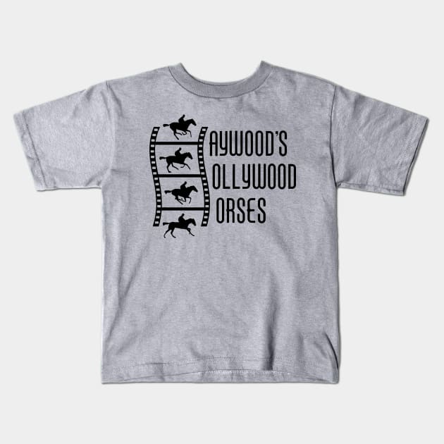 Haywood's Hollywood Horses Kids T-Shirt by MindsparkCreative